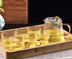 Bộ ấm chén thủy tinh Zeno SET110