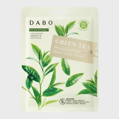 Đắp Mặt nạ trà xanh Dabo First Solution Mask Pack Green Tea