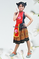 Cho thuê trang phục đồ dân tộc H'Mông nữ thiếu nhi trẻ em giá rẻ, đẹp