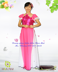 May bán Cho thuê Váy Múa hồng đương đại kim sa