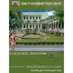 Tiểu cảnh khu văn phòng