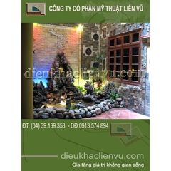 Tiểu cảnh tranh đá trong nhà phố