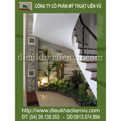 Tiểu cảnh gầm cầu thang trong nhà phố