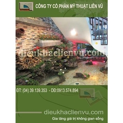 Tiểu cảnh cầu thang nhà chị Ngọc - Nguyễn Khoái