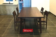 Bàn ăn gỗ óc chó xuất Nhật Biznoithat Walnut-05