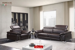 Bộ Sofa nhập khẩu chất liệu da bò Ý  Divano S-727