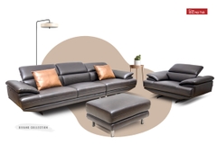 Bộ Sofa chất liệu da bò Italia Divano S918