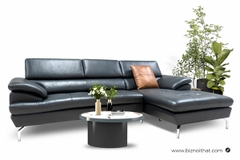 Ghế Sofa văng da thật nhập khẩu Malaysia L2138 màu đen