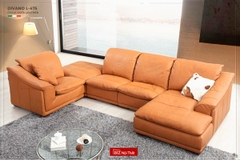 Bộ Sofa thông minh da bò Italia Divano L-475 nhập khẩu dài 3,75m