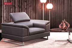 Ghế Sofa văng da thật nhập khẩu Malaysia S2276 màu nâu Dark Brown