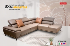 Bộ Sofa da bò nhập khẩu Malaysia SOFIA-2191