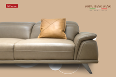 Bộ Sofa góc chất liệu da bò Italia Divano L864 màu Apricot