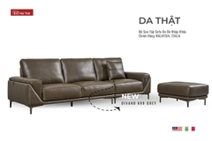 Sofa Văng chất liệu da bò Ý nhập khẩu Divano S-699 màu Grey