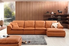 Bộ Sofa thông minh da bò Italia Divano L-475 nhập khẩu dài 3,75m