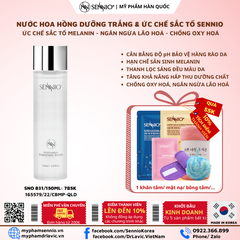 Nước hoa hồng dưỡng trắng và ức chế sắc tố - Sennio Intensive Whitening Toner - SNO831