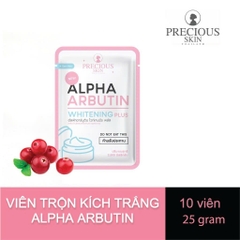 Viên Trộn Kích Trắng Precious Skin Thailand Alpha Arbutin Whitening Plus 10 Viên