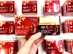 Kem Dưỡng Trắng Da Ngày Và Đêm Hồng Sâm Đỏ My Gold Korea Red Ginseng Aqua Wrinkle & Whitening Cream 50g