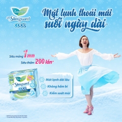 BVS Laurier Siêu Mỏng Mát Lạnh Super Slimguard Cool 25cm 14m