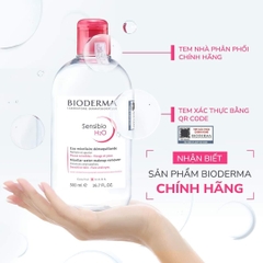 (Hàng công ty) Nước Tẩy Trang Công Nghệ Micella Bioderma Sensibio H2O & Sébium H2O 500ml