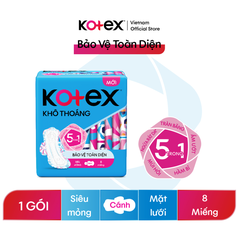 Băng Vệ Sinh Kotex Bảo Vệ Toàn Diện Siêu Mỏng Cánh 23cm (20 miếng/ 8 miếng)