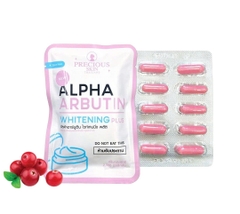 Viên Trộn Kích Trắng Precious Skin Thailand Alpha Arbutin Whitening Plus 10 Viên