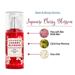 Xịt Thơm Body Mist Bath & Body Works 75ml