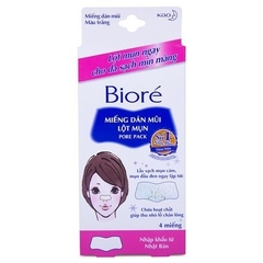 Miếng Dán Mũi Lột Mụn Bioré Pore Pack (4 Miếng)
