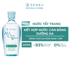 Nước Tẩy Trang Ngừa Mụn Senka All Clear Water Acne Care 230ml