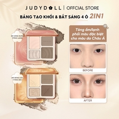 Bảng Phấn Bắt Sáng Và Tạo Khối JudyDoll Highlighter Contour Palette 9g