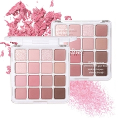 Bảng Phấn Mắt 16 Ô Trang Điểm Mắt Nhũ Mịn Lì Hold Live Sunset Magic Eyeshadow Palette HL716 19.2g