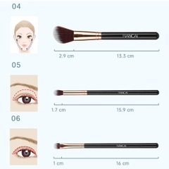 Bộ Cọ Trang Điểm 12 Cây Lông Siêu Mượt Tặng Túi Da Cao Cấp RANCAI