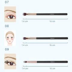 Bộ Cọ Trang Điểm 12 Cây Lông Siêu Mượt Tặng Túi Da Cao Cấp RANCAI