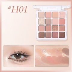 Bảng Phấn Mắt 16 Ô Trang Điểm Mắt Nhũ Mịn Lì Hold Live Sunset Magic Eyeshadow Palette HL716 19.2g