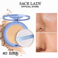 Phấn Phủ Kiềm Dầu, Lâu Trôi Dạng nén, Mờ lỗ Chân Lông Sace Lady Pressed Powder 10g