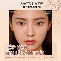 Phấn Phủ Kiềm Dầu, Lâu Trôi Dạng nén, Mờ lỗ Chân Lông Sace Lady Pressed Powder 10g
