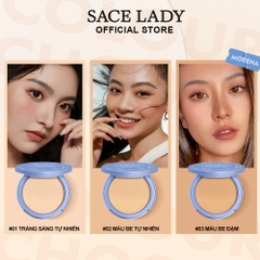 Phấn Phủ Kiềm Dầu, Lâu Trôi Dạng nén, Mờ lỗ Chân Lông Sace Lady Pressed Powder 10g