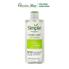 Nước Tẩy Trang Lành Tính Simple Kind To Skin Micellar Cleansing Water 200ml
