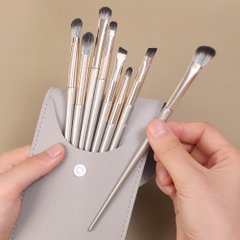 Bộ Cọ 8 Cây Kèm Túi Da Mềm Mịn, Nhỏ Gọn,Tiện Lợi