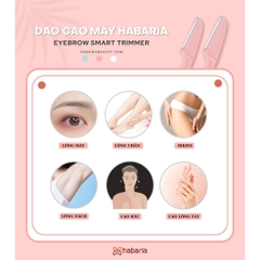 Set 3 Dao Cạo Lông Mày Habaria Eyebrow Smart Trimmer