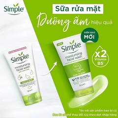 Sữa Rửa Mặt Dưỡng Ẩm Làm Mịn Da Simple Moisturising Facial Wash 150ml