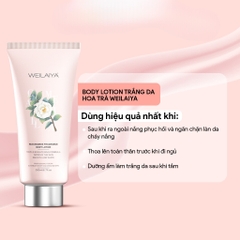 Dưỡng Thể Trắng Da Hoa Trà Weilaiya Niacinamide Fragrance Body Lotion 200ml