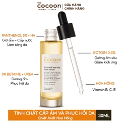Tinh Chất Cấp Ẩm Và Phục Hồi Da Chiết Xuất Hoa Hồng Cocoon Rose Serum 30ml