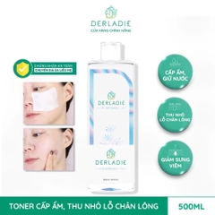 Nước Hoa Hồng Derladie Cây Phỉ Ngừa Mụn, Làm Sạch Da Natural Witch Hazel Toner 500ml