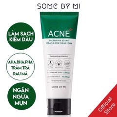 Sữa Rửa Mặt Some By Mi AHA-BHA-PHA 30 Days Miracle Acne Clear Foam 100ml