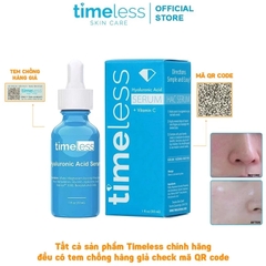Tinh Chất Cấp Ẩm, Dưỡng Trắng Da Timeless Hyaluronic Acid + Vitamin C Serum 30ml