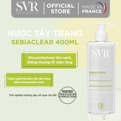 Nước Tẩy Trang Làm Sạch Sâu Loại Bỏ Dầu Nhờn SVR Sebiaclear Eau Micellaire 400ml