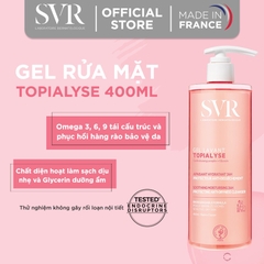 Gel Rửa Mặt SVR Làm Sạch Da Không Chứa Xà Phòng Cho Da Khô Topialyse Gel Lavant 400ml