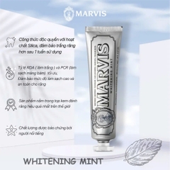 Kem Đánh Răng Trắng Răng Cao Cấp Marvis Whitening Mint 85ml