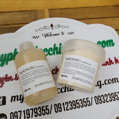 Bộ sản phẩm DAVINES NOUNOU gồm dầu gội, dầu xả và hấp – được thiết kế đặc biệt cho tóc nhuộm, tẩy, tóc khô yếu cần phục hồi sâu