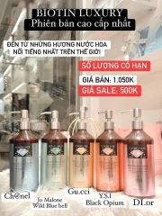 Dầu Gội Xả Biotin Collagen Luxury Gold - Ruby 500ml - 1000ml